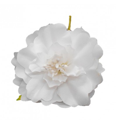 SC034-B Fiore Ortenzia d.7 stoffa BIANCO