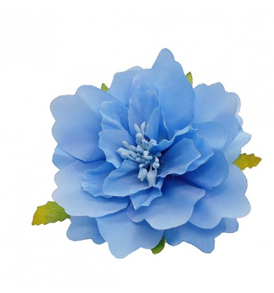 SC034-BL Fiore Ortenzia d.7 stoffa AZZURRO