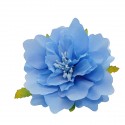 SC034-BL Fiore Ortenzia d.7 stoffa AZZURRO