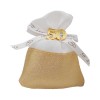 SC056 Sacchetto 10x14 50' panna/lurex oro