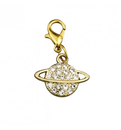 1067467 Pendente SATURNO d.1,9 brillantinato ORO