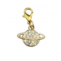 1067467 Pendente SATURNO d.1,9 brillantinato ORO