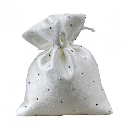1439020 Sacchetto 10x12 strass PANNA