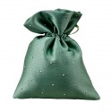 1439022 Sacchetto 10x12 strass VERDE