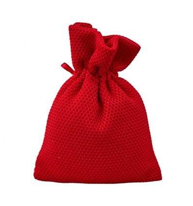 1179225 Sacchetto 10x13 nido d'ape ROSSO