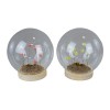 1422004 Sfera vetro gde d.15 con fiori led 2col.ass.