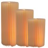 1436005 Set 3 colonne carta led h60/80/100 BIANCHE