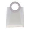 1438005 Borsetta pp sat. 1mis. 16x8x18,5h manico t.do BIANCA