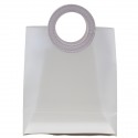 1438008 Borsetta pp sat. 2mis. 20x10x23h manico t.do BIANCA