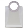 1438011 Borsetta pp sat. 3mis. 23x11x27h manico t.do BIANCA