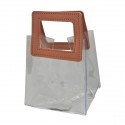 1438022 Borsetta traspar. 13x11x10h manico quadrato CIPRIA