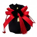 1067526 Sacchetto palla c/tocco e pergam. laurea NERO