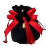 1067526 Sacchetto palla c/tocco e pergam. laurea NERO