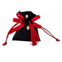 1067530 Sacchetto picc. 8x10 c/tocco e pergam. laurea NERO