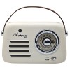 1432001 Radio vintage bluetooth grande 22x9x19 PANNA