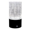 1442002 Lampada/vaso led cilindro d.9x18h NERO