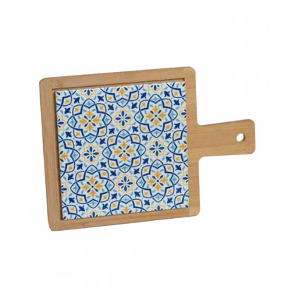 TB 1662 Tagliere bamboo+ceramica cm23,5x33
