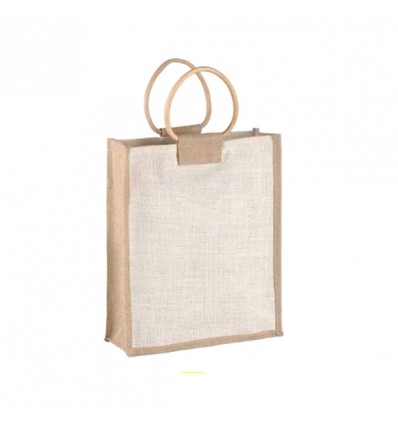 PB 414 Borsa juta 28x8x34h porta 3 bottiglie