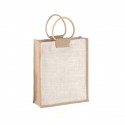 PB 414 Borsa juta 28x8x34h porta 3 bottiglie