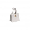 PB 915e Borsa juta 18,5x12x17,5h BIANCO