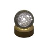 TB 18154 Globo led UNIVERSO picc. d.6 vetro+base legno c/scat.