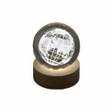 TB 18157 Globo led MAPPAMONDO picc. d.6 vetro+base legno c/scat.