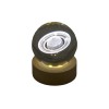 TB 18158 Globo led SATURNO picc. d.6 vetro+base legno c/scat.