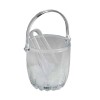 TB 1833 Secchiello vetro d.14,7x13h con pinza