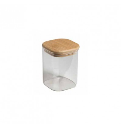 TB 1835 Barattolo vetro 6x6x9 tappo legno