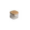 TB 1838 Barattolo vetro 8x8x6,5 tappo legno