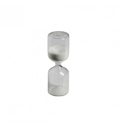 TB 1819a Clessidra modern d.3,6x11h sabbia BIANCA