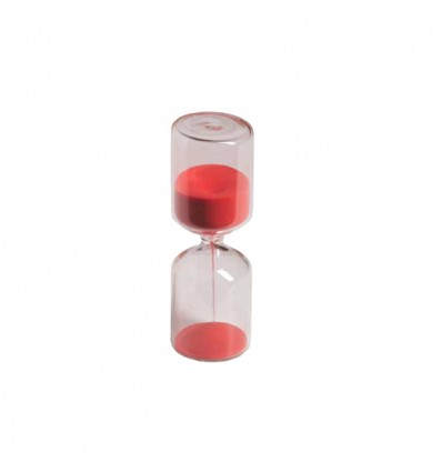 TB 1819b Clessidra modern d.3,6x11h sabbia ROSSA
