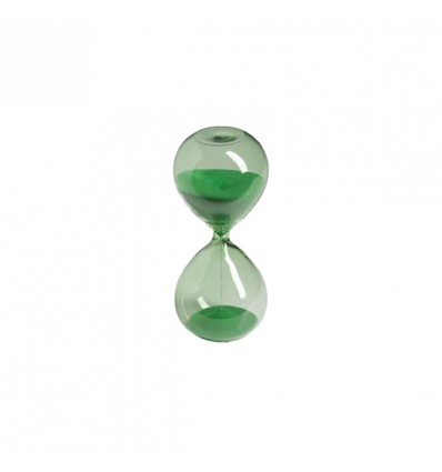 TB 1824 Clessidra d.7,5x17,5h sabbia VERDE
