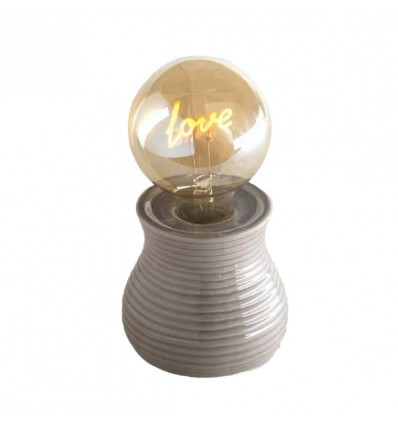 TB 1827 Lampadina ceramica Love beige