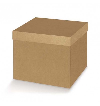 38582 Astuccio cm12x12x4,5 f.do+cop. AVANA
