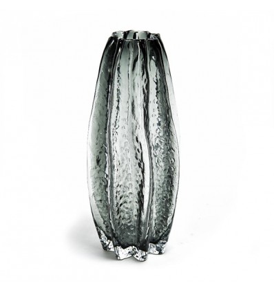 14133 Vaso vetro fume' d.12,5x29,5h