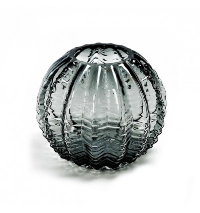 14324 Vaso vetro fume' d.17x15,5h