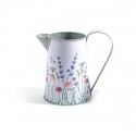 30784 Vaso caraffa in metallo gde 19x13x18,5 dec.floreale